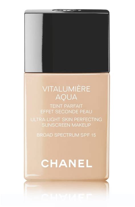 chanel vitalumiere aqua shade 30|Chanel vitalumière aqua sunscreen.